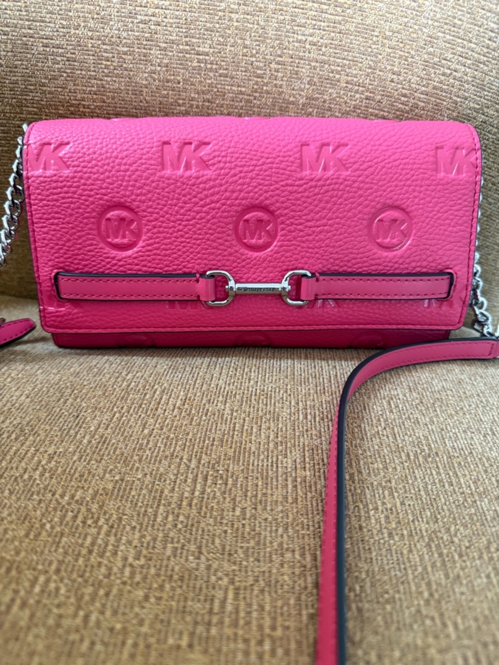 Pink Crossbody Wallet Purse - Women's Shoulder Bag - Picture 11 of 12